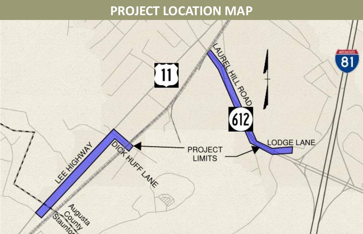 Verona project map of where sidewalks are being laid