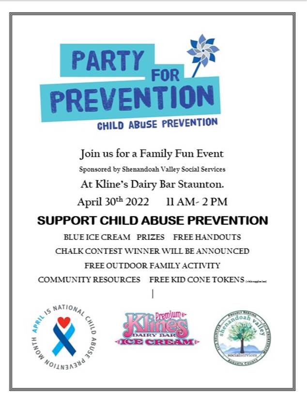Ice Cream Party for Child Abuse Prevention Month