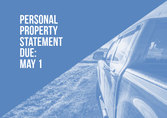 Personal Property Tax Returns Due May 1